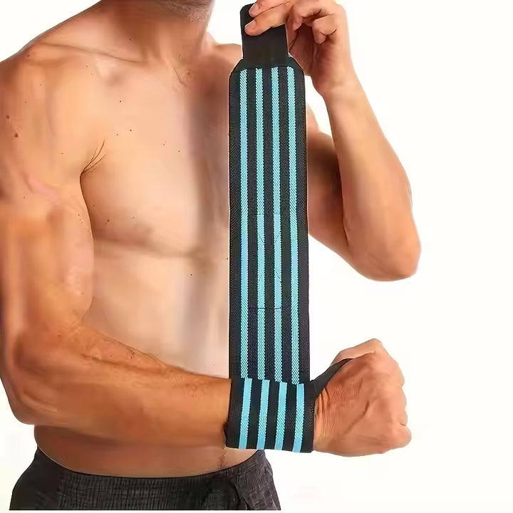 T333 non slip with elasticated Loops cotton Wraps Wrist Support Braces Men Women Weight Lifting Cross fit fitness accessories