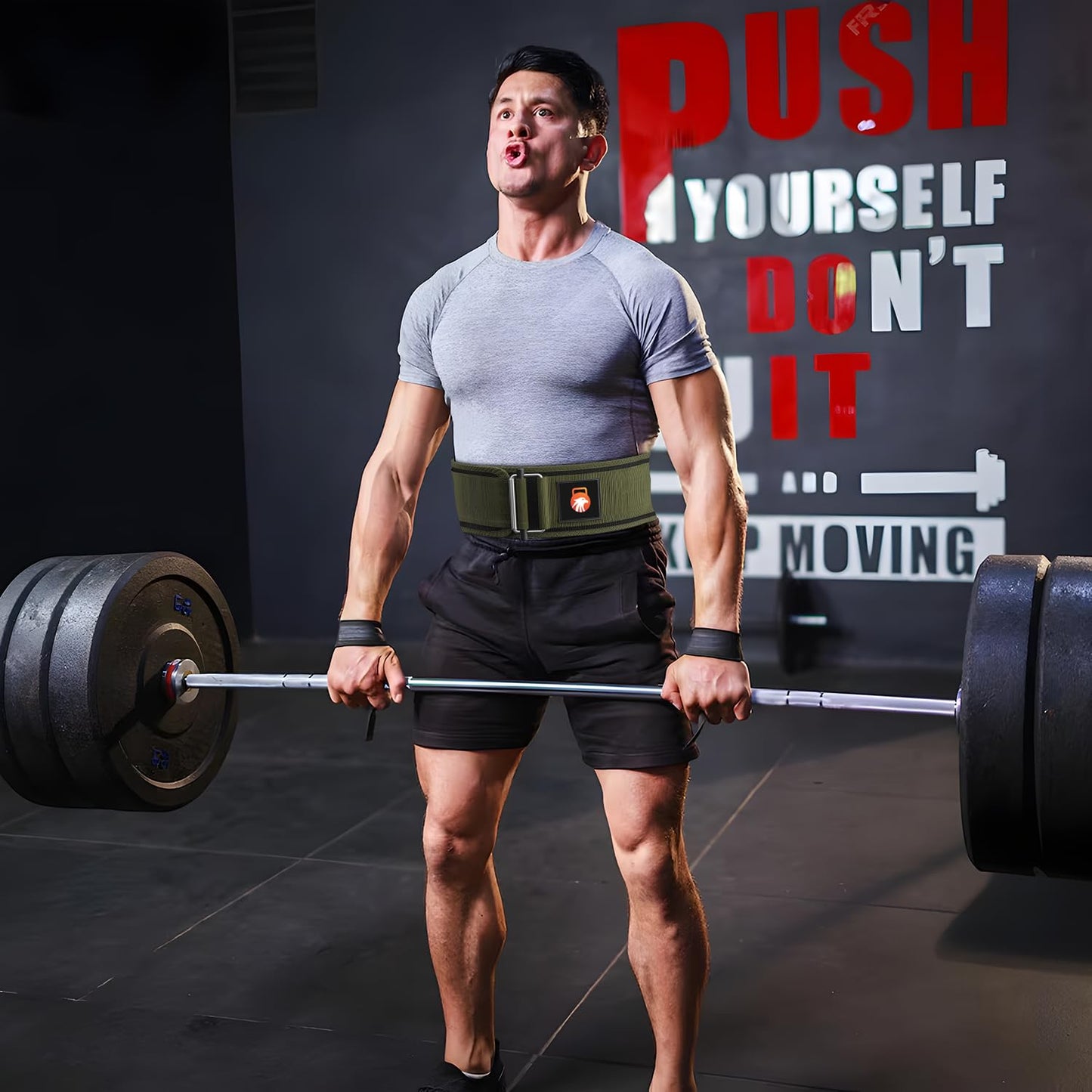 Rebirth Premium Cross-fit Weightlifting Belt - Ultimate Support for Serious Functional Fitness, Weight Lifting, and Olympic Lifting Athletes - Deadlift Training Belt for Men and Women