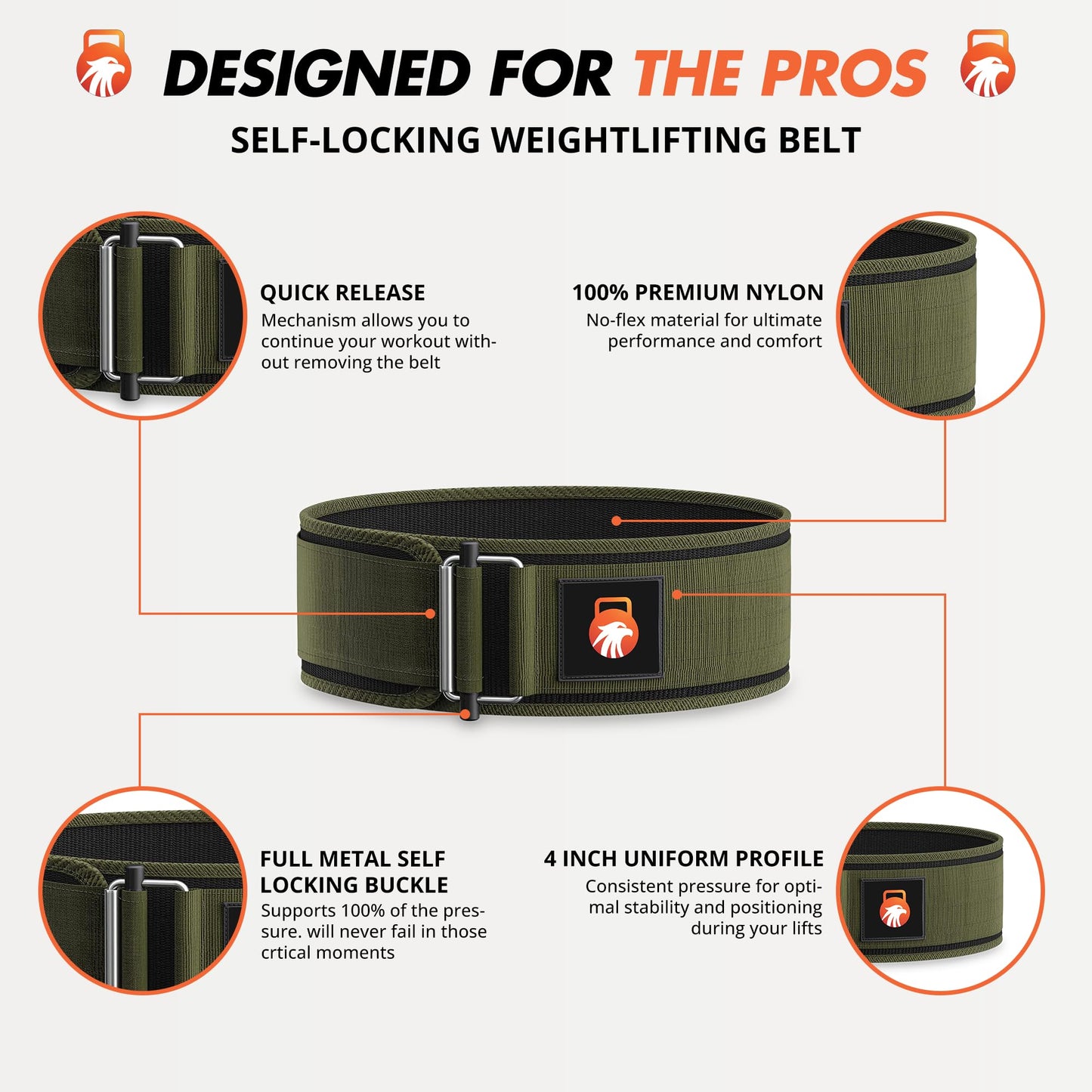 Rebirth Premium Cross-fit Weightlifting Belt - Ultimate Support for Serious Functional Fitness, Weight Lifting, and Olympic Lifting Athletes - Deadlift Training Belt for Men and Women