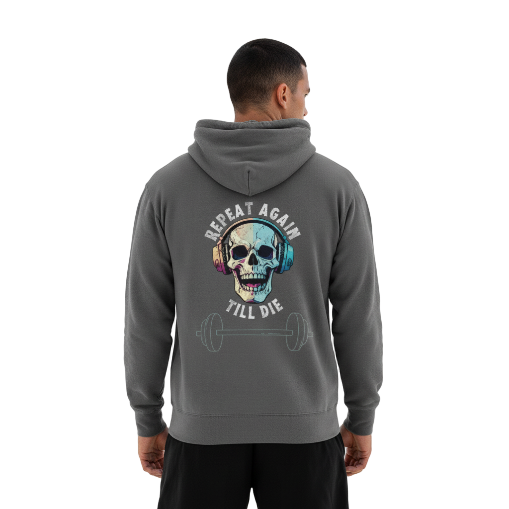 Skull - Repeat again till die Hoodie